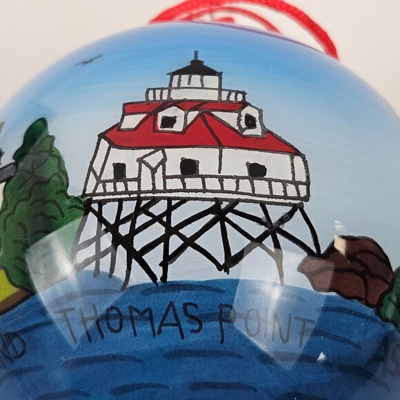 The Beachcombers Ornament Lighthouses Of The Eastern Shore Hand Painted Vintage - Picture 6 of 10
